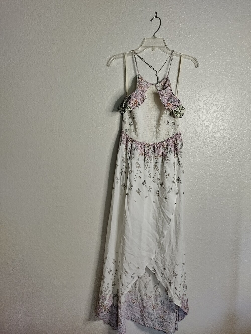 Lunik hi low floral Halter Neck Boho dress Sz M